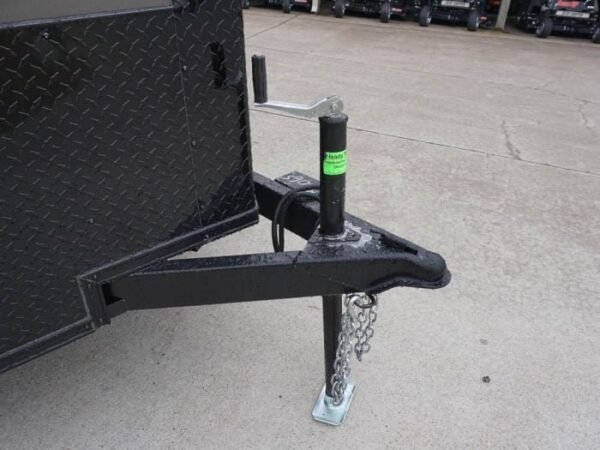 7×12 Enclosed Trailer Charcoal V-Nose Blackout Package 3,500lb Axle Storage - Image 13