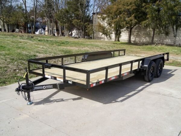7×18 Straight Deck Utility Trailer (2) 3,500lb Axles – No Gate