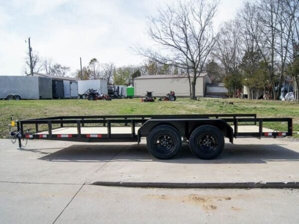 7×18 Straight Deck Utility Trailer (2) 3,500lb Axles – No Gate - Image 3