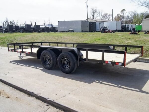 7×18 Straight Deck Utility Trailer (2) 3,500lb Axles – No Gate - Image 4