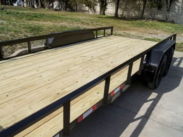 7×18 Straight Deck Utility Trailer (2) 3,500lb Axles – No Gate - Image 11