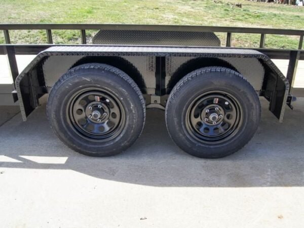 7×18 Straight Deck Utility Trailer (2) 3,500lb Axles – No Gate - Image 12