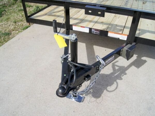 7×20 Dovetail Utility Trailer (2) 3,500lb Axles with Elevated Basket - Image 11