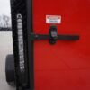 7×14 Enclosed Trailer Red V-Nose Blackout Package 3,500lb Axle Storage - Image 15
