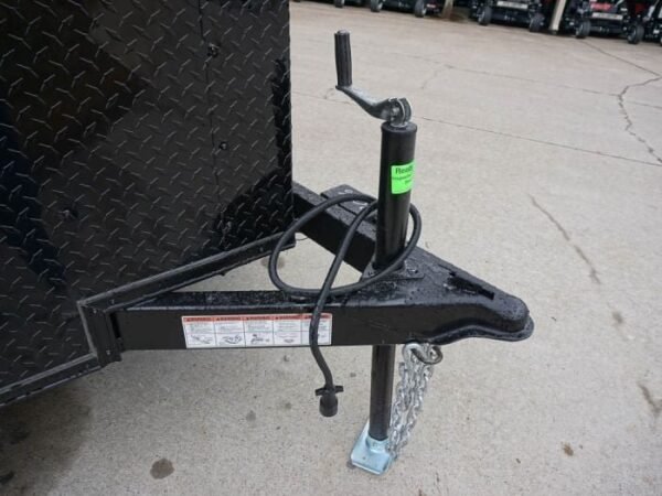 7×14 Enclosed Trailer Red V-Nose Blackout Package 3,500lb Axle Storage - Image 12
