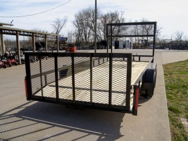 7×20 Dovetail Utility Trailer (2) 3,500lb Axles with Elevated Basket - Image 6
