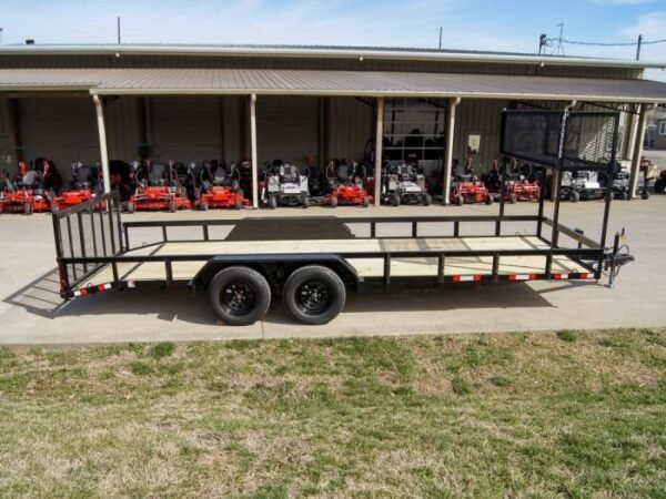 7×20 Dovetail Utility Trailer (2) 3,500lb Axles with Elevated Basket - Image 8