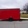 7×14 Enclosed Trailer Red V-Nose Blackout Package 3,500lb Axle Storage - Image 8