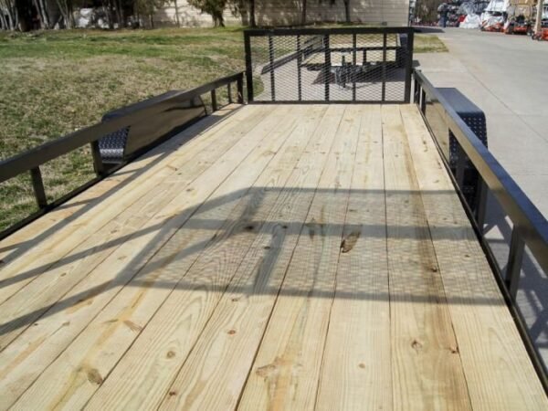 7×20 Dovetail Utility Trailer (2) 3,500lb Axles with Elevated Basket - Image 13