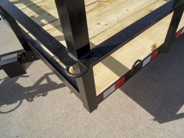7×20 Dovetail Utility Trailer (2) 3,500lb Axles with Elevated Basket - Image 14