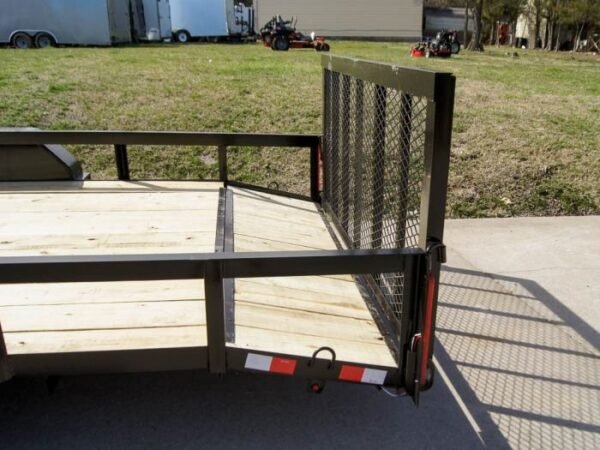7×20 Dovetail Utility Trailer (2) 3,500lb Axles with Elevated Basket - Image 18