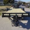 7×18 Wood Deck Car Hauler (2) 3500lb Axle w/ Brake and Ramps - Image 2