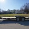 7×18 Wood Deck Car Hauler (2) 3500lb Axle w/ Brake and Ramps - Image 4