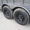 24ft Charcoal Gooseneck Livestock Trailer with Padded Floors (2) 7K Axles - Image 11