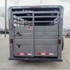 24ft Charcoal Gooseneck Livestock Trailer with Padded Floors (2) 7K Axles - Image 7