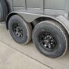24ft Charcoal Gooseneck Livestock Trailer with Padded Floors (2) 7K Axles - Image 14