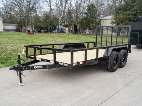 6.4×14 Straight Deck Tube Top Off Road Utility Trailer (2) 3,500lb Axles
