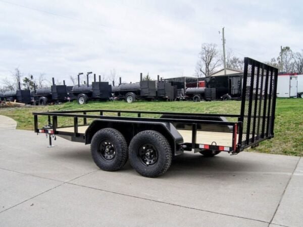 6.4×14 Straight Deck Tube Top Off Road Utility Trailer (2) 3,500lb Axles - Image 5