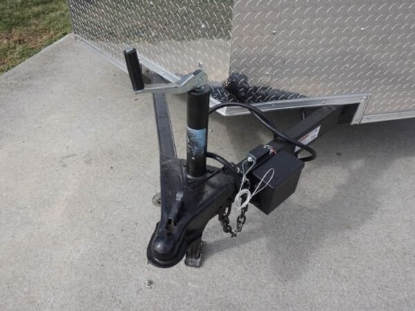 7×12 Enclosed Charcoal Trailer with Silver ATP 3500lb Axle Storage - Image 15