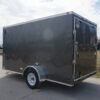 7×12 Enclosed Charcoal Trailer with Silver ATP 3500lb Axle Storage - Image 4