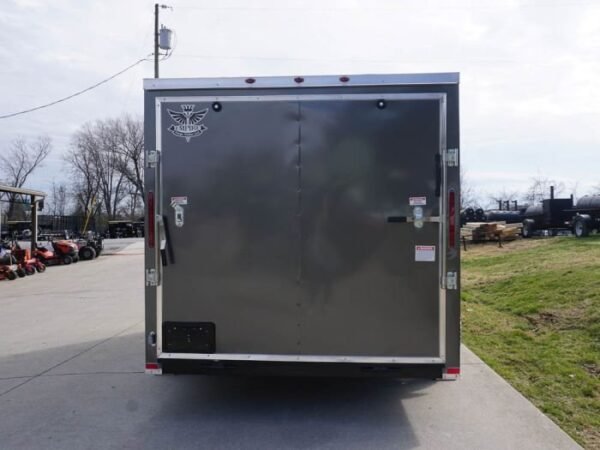 7×12 Enclosed Charcoal Trailer with Silver ATP 3500lb Axle Storage - Image 5