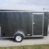 7×12 Enclosed Charcoal Trailer with Silver ATP 3500lb Axle Storage - Image 7