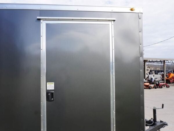 7×12 Enclosed Charcoal Trailer with Silver ATP 3500lb Axle Storage - Image 9