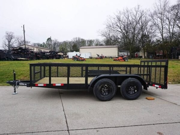 6.4×14 Dovetail Utility Trailer with 2ft Mesh Sides (2) 3500lb Axle - Image 3
