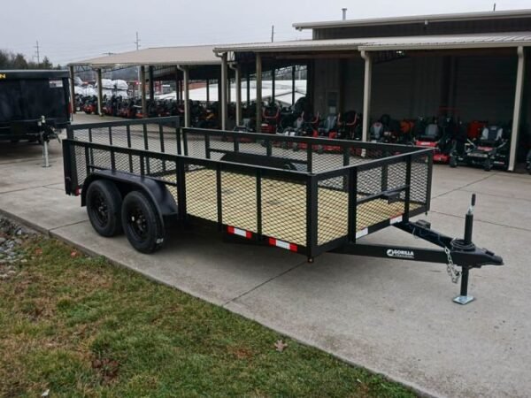 6.4×14 Dovetail Utility Trailer with 2ft Mesh Sides (2) 3500lb Axle - Image 7