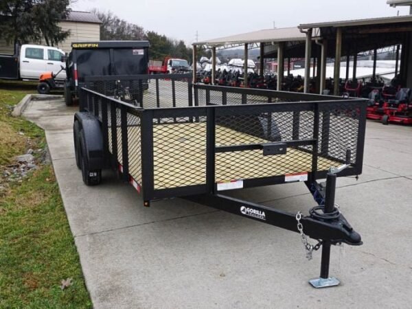 6.4×14 Dovetail Utility Trailer with 2ft Mesh Sides (2) 3500lb Axle - Image 8