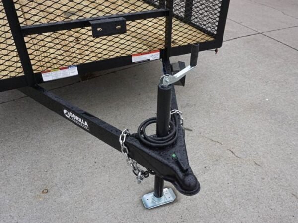 6.4×14 Dovetail Utility Trailer with 2ft Mesh Sides (2) 3500lb Axle - Image 9