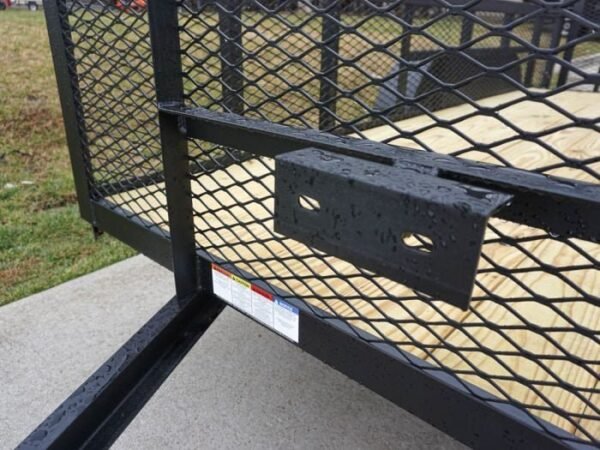 6.4×14 Dovetail Utility Trailer with 2ft Mesh Sides (2) 3500lb Axle - Image 10