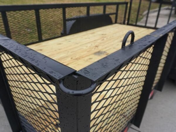6.4×14 Dovetail Utility Trailer with 2ft Mesh Sides (2) 3500lb Axle - Image 11