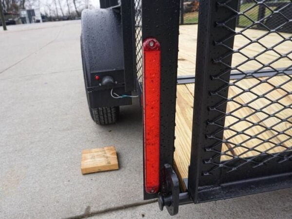 6.4×14 Dovetail Utility Trailer with 2ft Mesh Sides (2) 3500lb Axle - Image 14