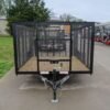 6.4×12 Dovetail Utility Trailer with 4ft Mesh Sides 3,500lb Axle - Image 2