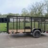 6.4×12 Dovetail Utility Trailer with 4ft Mesh Sides 3,500lb Axle - Image 3