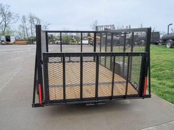 6.4×12 Dovetail Utility Trailer with 4ft Mesh Sides 3,500lb Axle - Image 5