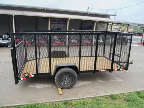 6.4×12 Dovetail Utility Trailer with 4ft Mesh Sides 3,500lb Axle - Image 6
