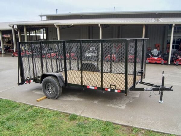 6.4×12 Dovetail Utility Trailer with 4ft Mesh Sides 3,500lb Axle - Image 7