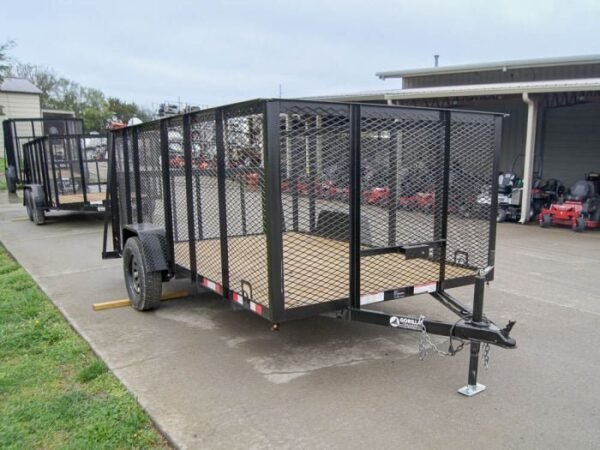6.4×12 Dovetail Utility Trailer with 4ft Mesh Sides 3,500lb Axle - Image 8