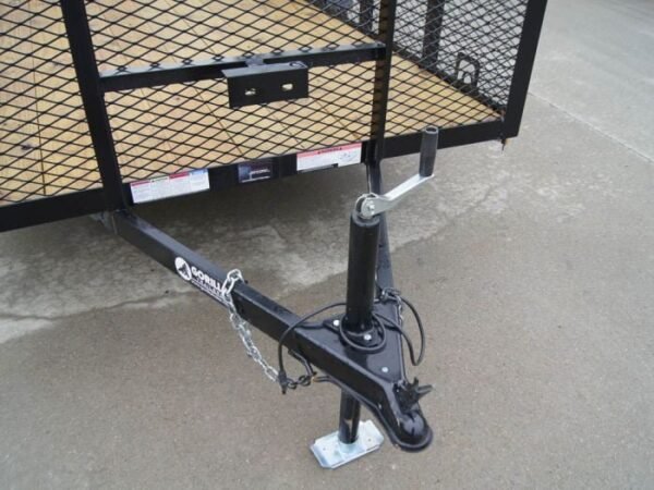 6.4×12 Dovetail Utility Trailer with 4ft Mesh Sides 3,500lb Axle - Image 9