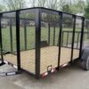 6.4×12 Dovetail Utility Trailer with 4ft Mesh Sides 3,500lb Axle - Image 11