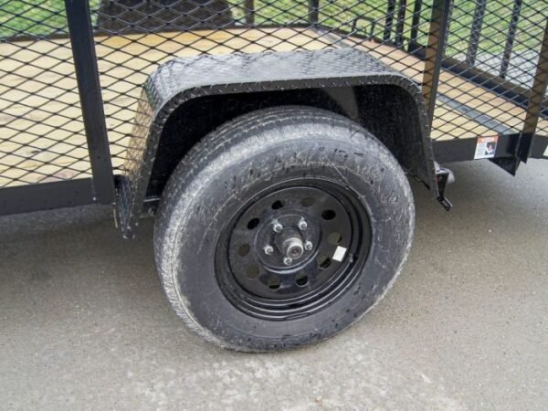 6.4×12 Dovetail Utility Trailer with 4ft Mesh Sides 3,500lb Axle - Image 13