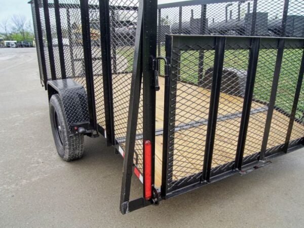 6.4×12 Dovetail Utility Trailer with 4ft Mesh Sides 3,500lb Axle - Image 14