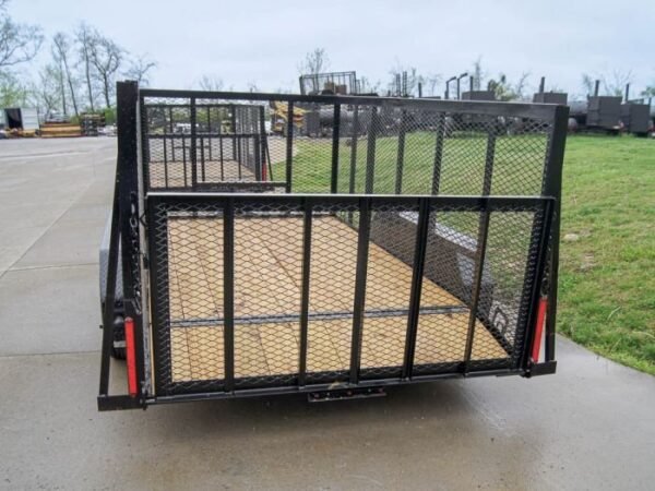 6.4×12 Dovetail Utility Trailer with 4ft Mesh Sides (2) 3,500lb Axles - Image 5