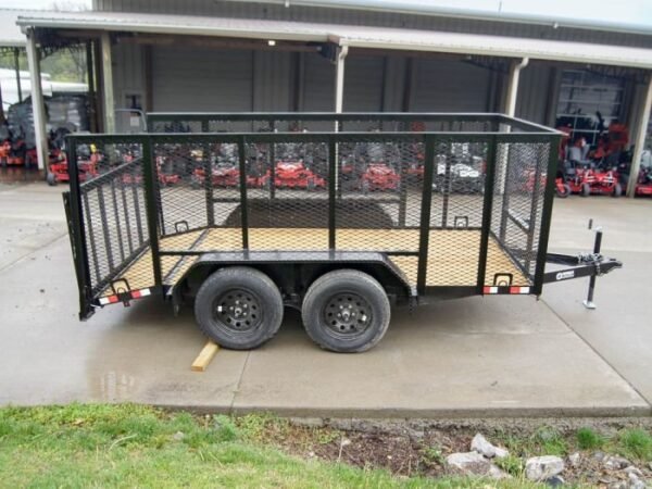 6.4×12 Dovetail Utility Trailer with 4ft Mesh Sides (2) 3,500lb Axles - Image 7