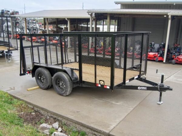 6.4×12 Dovetail Utility Trailer with 4ft Mesh Sides (2) 3,500lb Axles - Image 8