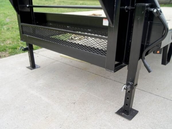 8.5×25 IBeam Gooseneck Straight Deckover Trailer (2) 7K Axles Slide Ramps - Image 10