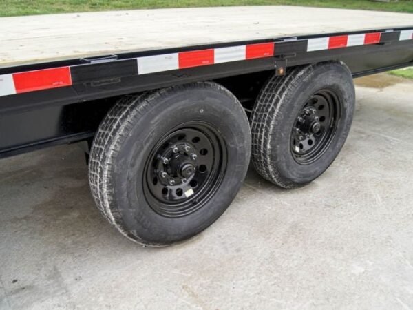 8.5×25 IBeam Gooseneck Straight Deckover Trailer (2) 7K Axles Slide Ramps - Image 12