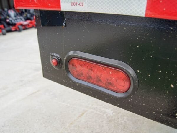 8.5×25 IBeam Gooseneck Straight Deckover Trailer (2) 7K Axles Slide Ramps - Image 15